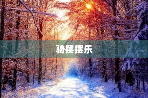 骑摆摆乐 骑摆摆乐