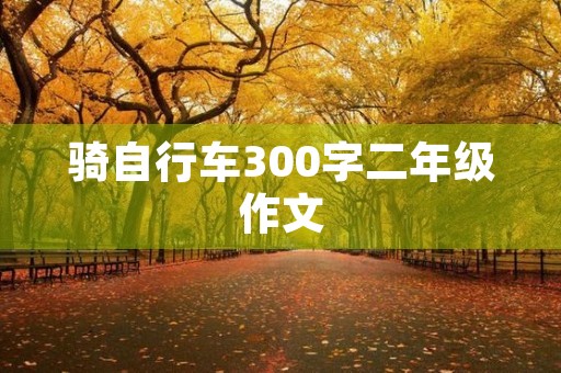 骑自行车300字二年级作文 骑自行车300字二年级作文