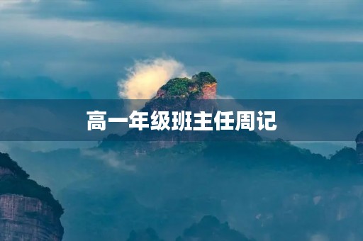 高一年级班主任周记 高一年级班主任周记