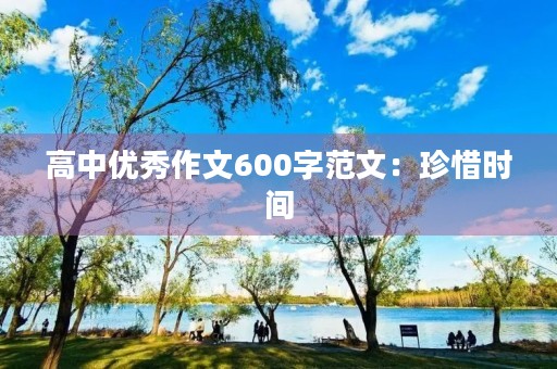 高中优秀作文600字范文：珍惜时间