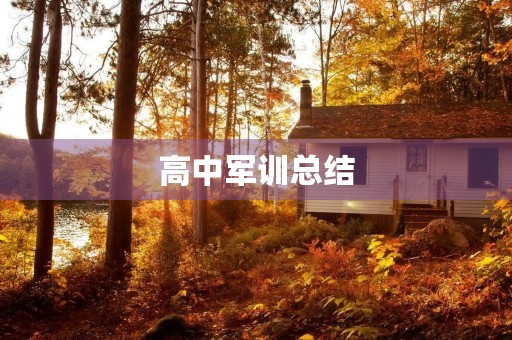 高中军训总结