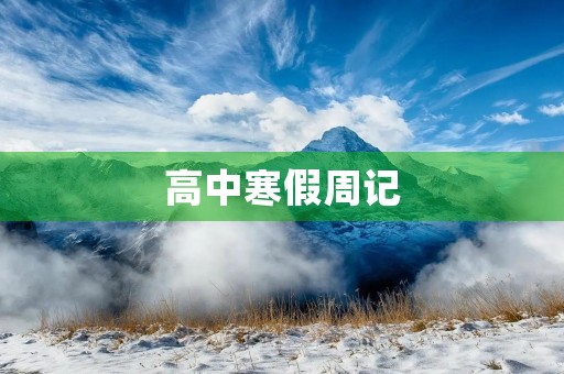 高中寒假周记 高中寒假周记