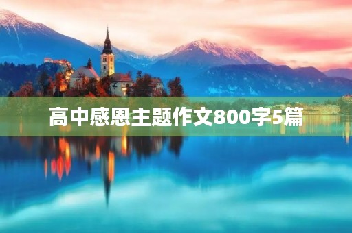 高中感恩主题作文800字5篇 高中感恩主题作文800字5篇