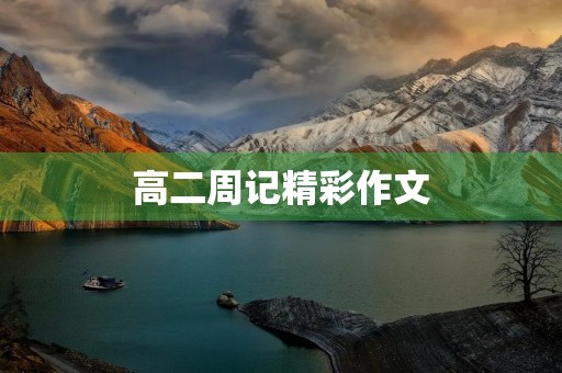 高二周记精彩作文
