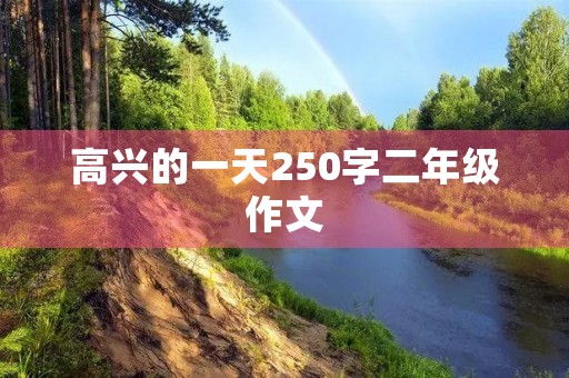 高兴的一天250字二年级作文