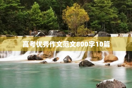 高考优秀作文范文800字10篇 高考优秀作文范文800字10篇