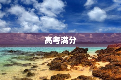 高考满分,终究是我的! 高考满分,终究是我的!