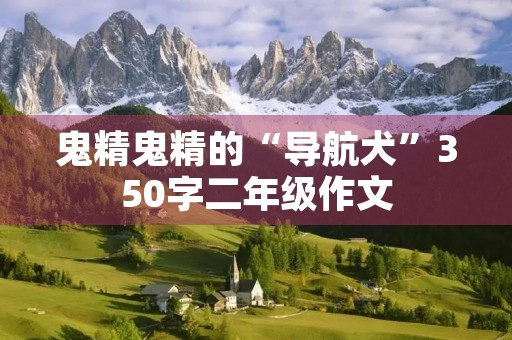 鬼精鬼精的“导航犬”350字二年级作文