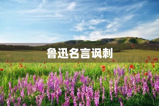 鲁迅名言讽刺,鲁迅名言讽刺了什么 鲁迅名言讽刺,鲁迅名言讽刺了什么