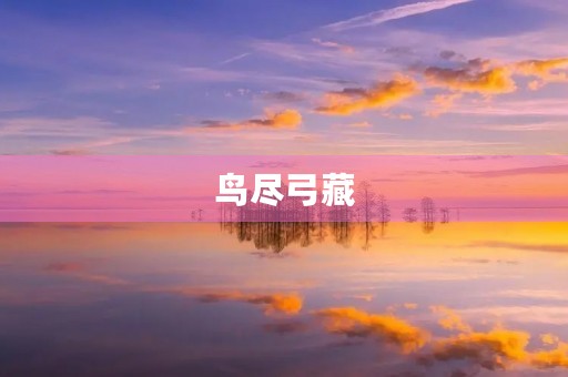 鸟尽弓藏，兔死狗烹是什么意思