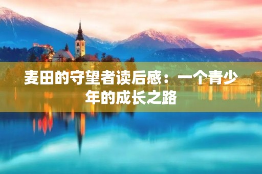 麦田的守望者读后感：一个青少年的成长之路
