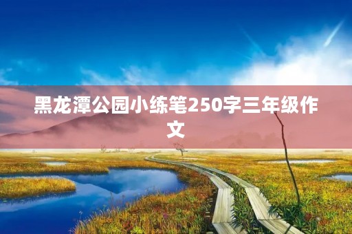 黑龙潭公园小练笔250字三年级作文 黑龙潭公园小练笔250字三年级作文