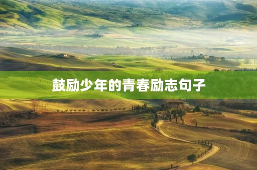 鼓励少年的青春励志句子,鼓励少年的青春励志句子(精选250句) 鼓励少年的青春励志句子,鼓励少年的青春励志句子(精选250句)