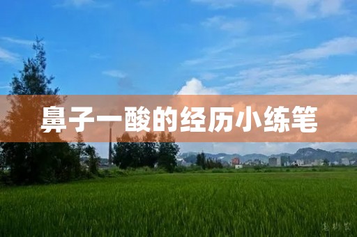 鼻子一酸的经历小练笔(鼻子一酸的情景50字) 鼻子一酸的经历小练笔(鼻子一酸的情景50字)