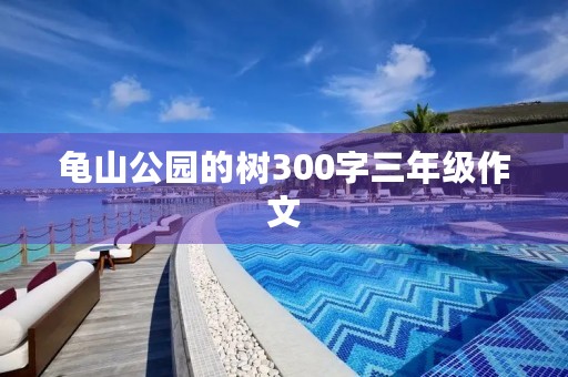 龟山公园的树300字三年级作文 龟山公园的树300字三年级作文