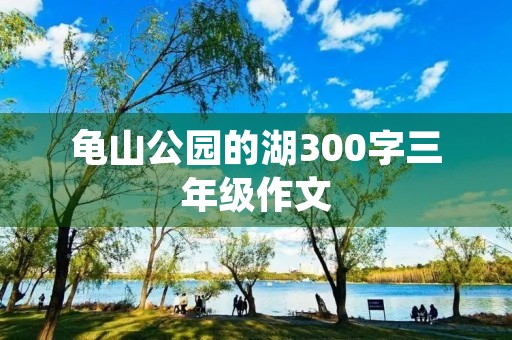 龟山公园的湖300字三年级作文