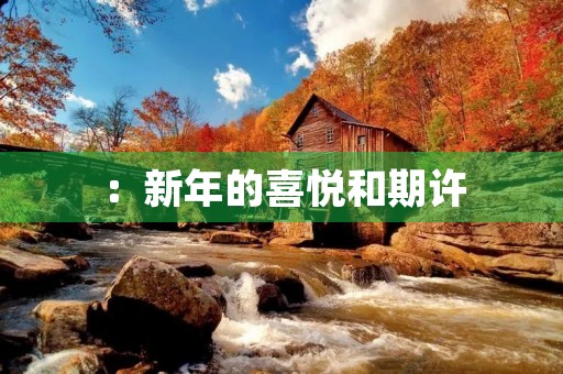 :新年的喜悦和期许 :新年的喜悦和期许