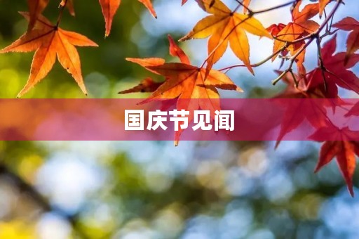  国庆节见闻 
