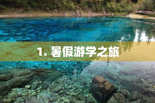 1. 暑假游学之旅 1. 暑假游学之旅