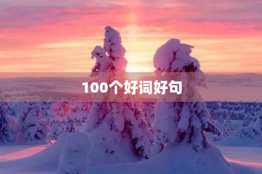 100个好词好句(100个好词好句摘抄) 100个好词好句(100个好词好句摘抄)