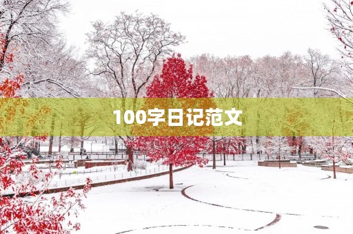 100字日记范文 100字日记范文
