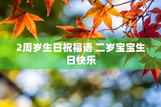 2周岁生日祝福语 二岁宝宝生日快乐