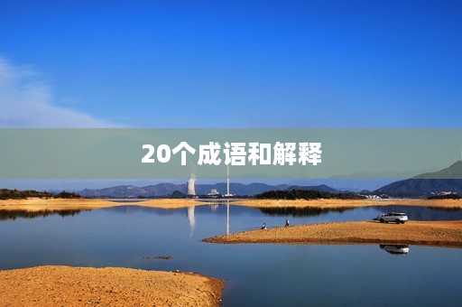 20个成语和解释