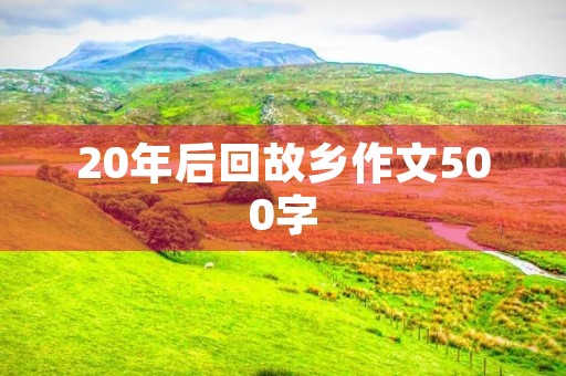20年后回故乡作文500字