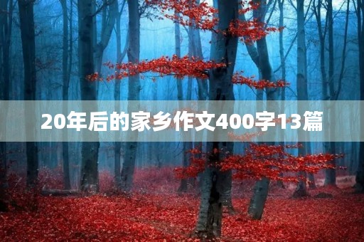 20年后的家乡作文400字13篇