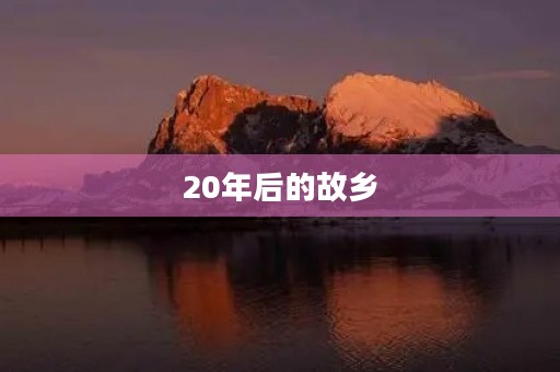 20年后的故乡 20年后的故乡