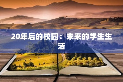 20年后的校园：未来的学生生活
