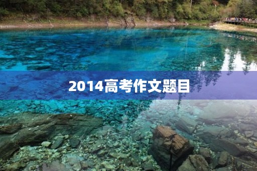 2014高考作文题目