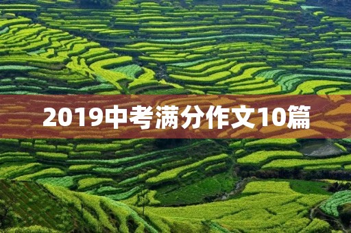 2019中考满分作文10篇 2019中考满分作文10篇