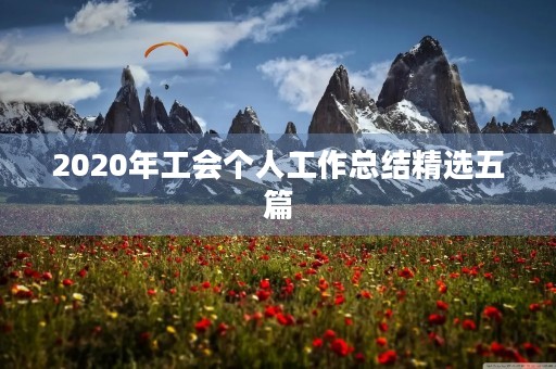 2020年工会个人工作总结精选五篇