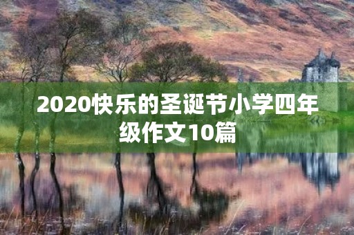 2020快乐的圣诞节小学四年级作文10篇