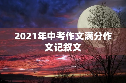 2021年中考作文满分作文记叙文