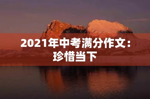 2021年中考满分作文:珍惜当下 2021年中考满分作文:珍惜当下
