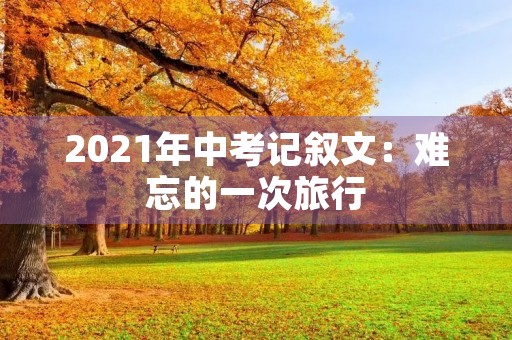 2021年中考记叙文:难忘的一次旅行 2021年中考记叙文:难忘的一次旅行