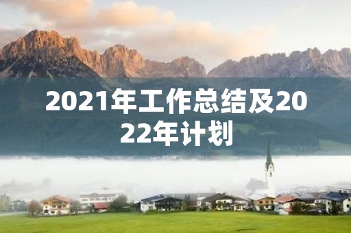 2021年工作总结及2022年计划 2021年工作总结及2022年计划