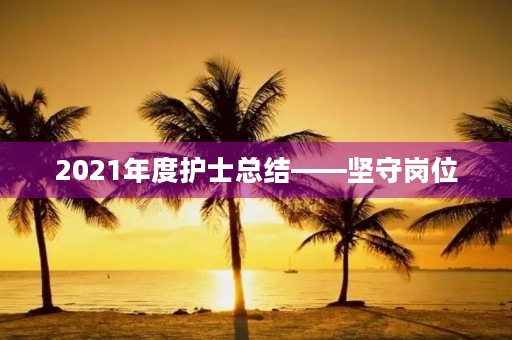 2021年度护士总结——坚守岗位,服务病患 2021年度护士总结——坚守岗位,服务病患