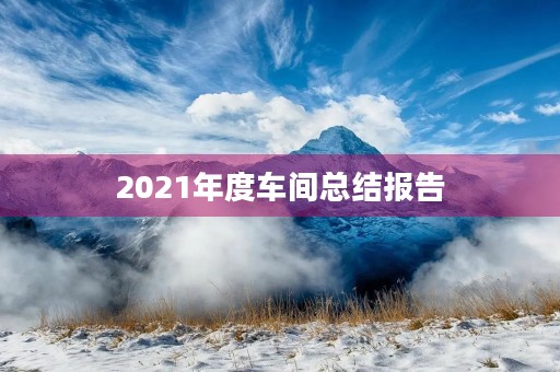 2021年度车间总结报告