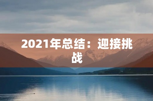 2021年总结:迎接挑战,创造机遇 2021年总结:迎接挑战,创造机遇