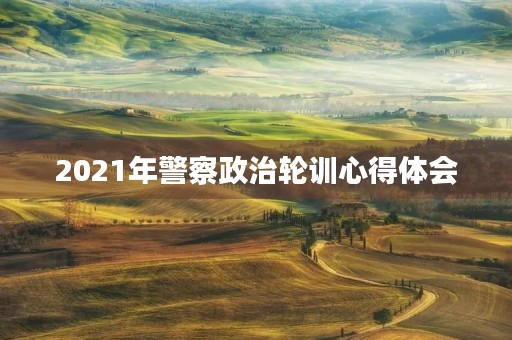 2021年警察政治轮训心得体会 2021年警察政治轮训心得体会