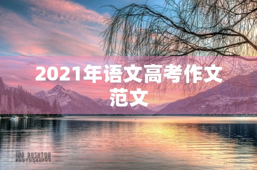 2021年语文高考作文范文