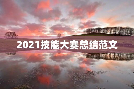 2021技能大赛总结范文
