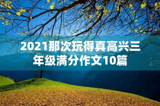 2021那次玩得真高兴三年级满分作文10篇 2021那次玩得真高兴三年级满分作文10篇