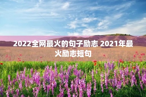2022全网最火的句子励志 2021年最火励志短句 2022全网最火的句子励志 2021年最火励志短句