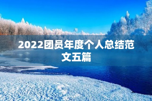 2022团员年度个人总结范文五篇