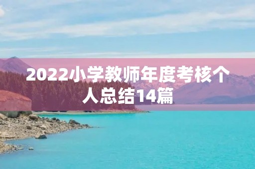 2022小学教师年度考核个人总结14篇