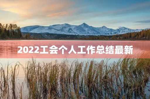 2022工会个人工作总结最新